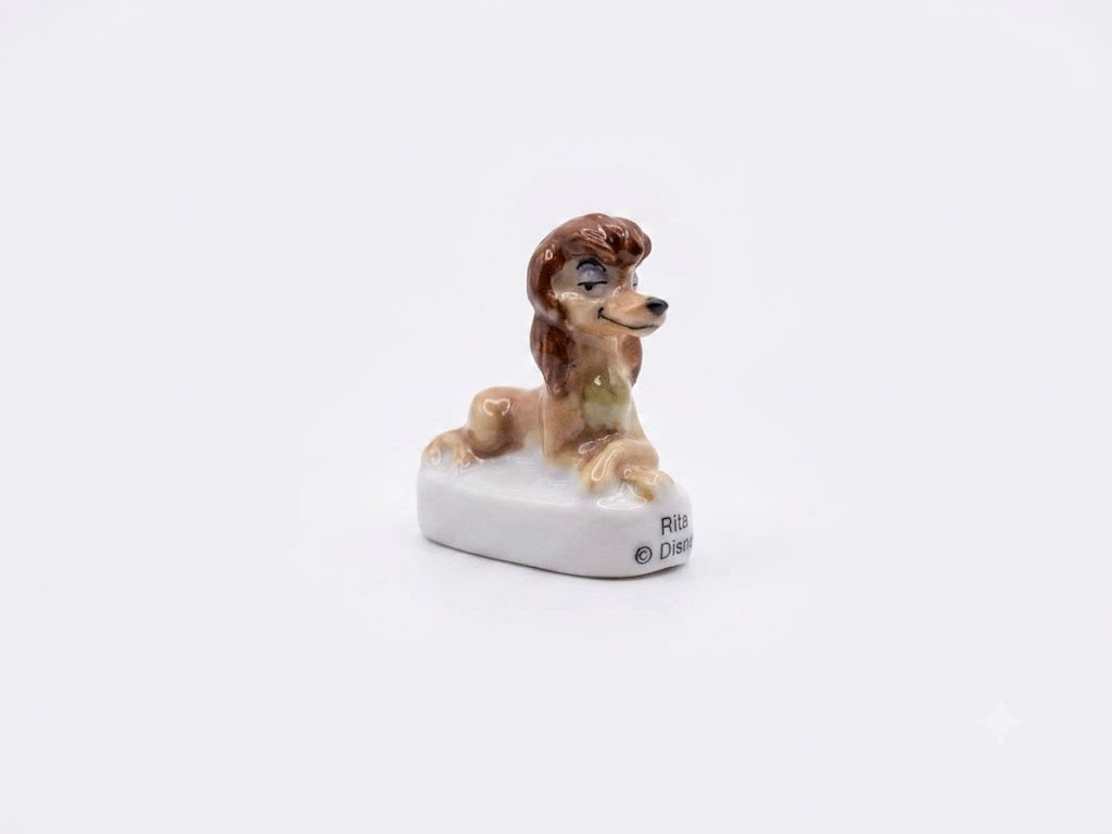 Vintage French Fèves Porcelain Miniatures – Collectible Dogs, Hounds & Cartoon Canines