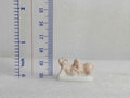 Vintage Miniature Pink Ceramic Piggy Figurines - Collectible French King Cake Charms