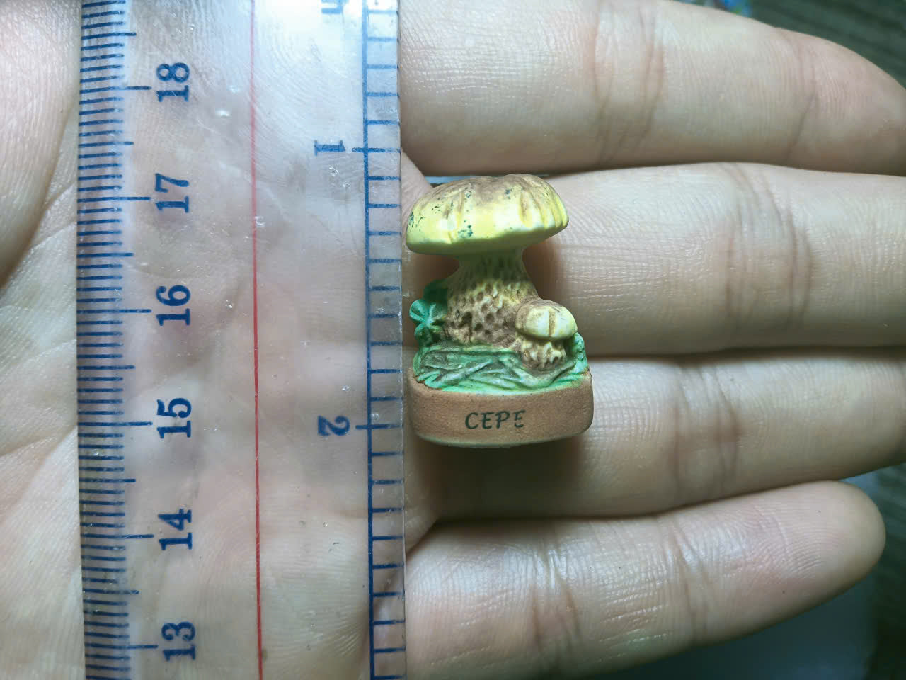 French Fève Miniature Porcelain Mushroom Figurine – Individual Collectible Cottagecore Morel & Cep King Cake Charm