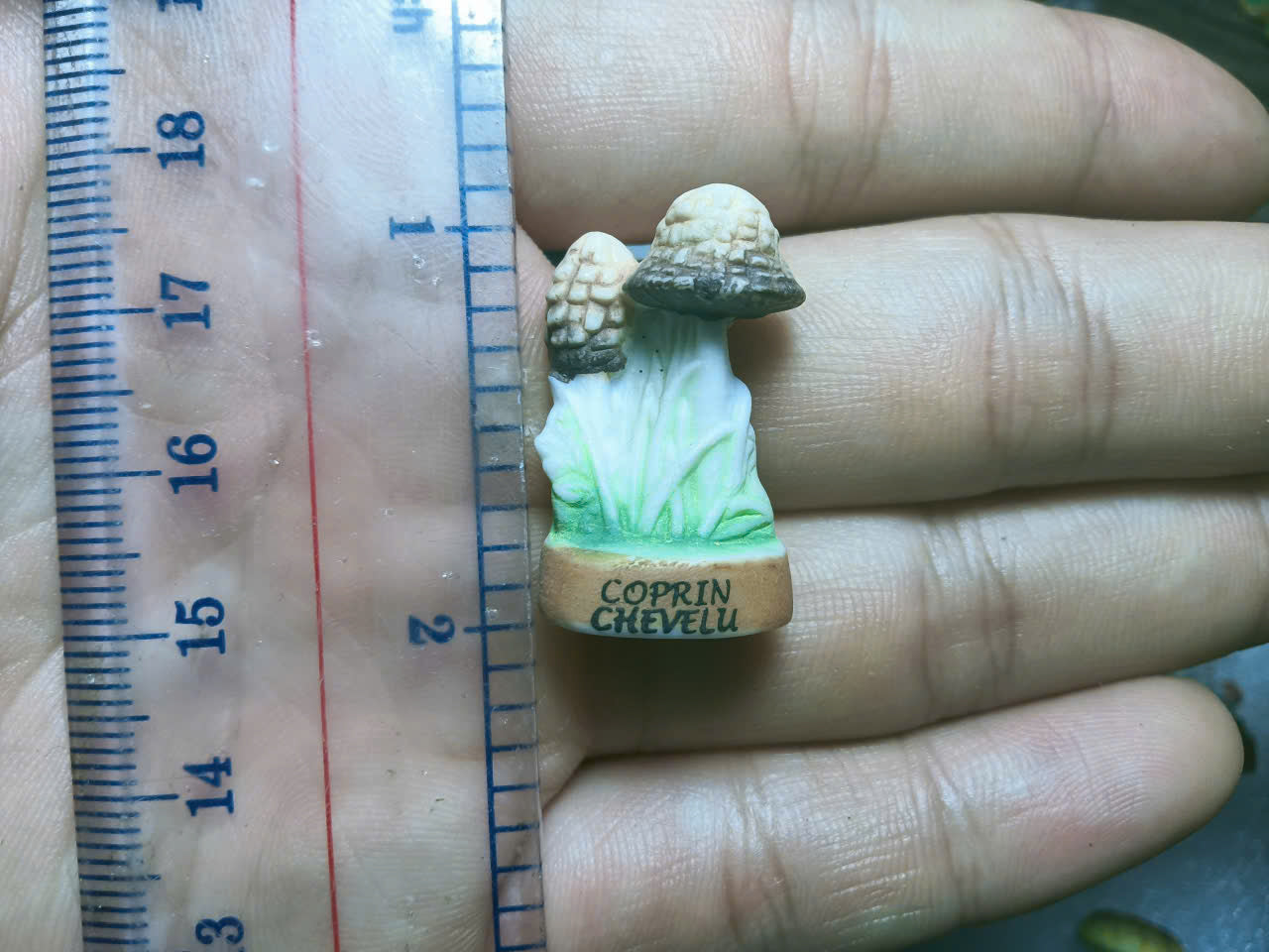 French Fève Miniature Porcelain Mushroom Figurine – Individual Collectible Cottagecore Morel & Cep King Cake Charm