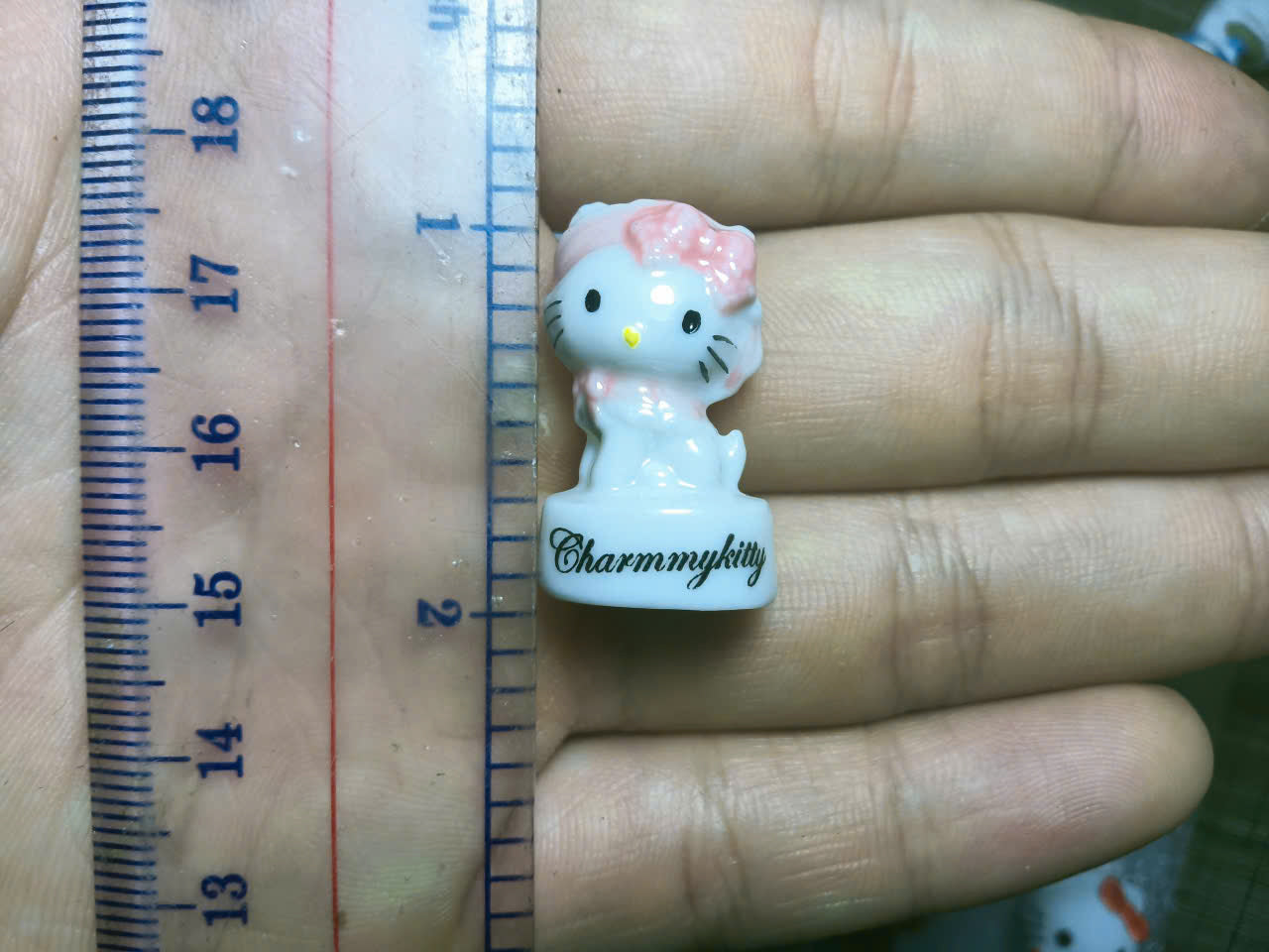 French Fève Miniature Porcelain Hello Kitty Figurine – Individual Collectible Sanrio Zodiac & Calendar King Cake Charm