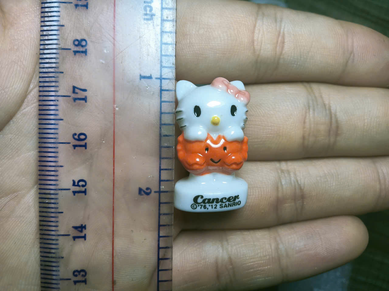 French Fève Miniature Porcelain Hello Kitty Figurine – Individual Collectible Sanrio Zodiac & Calendar King Cake Charm