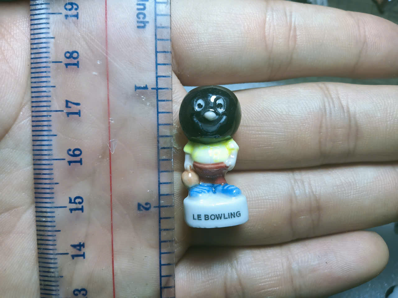 French Fève Miniature Porcelain Sports Ball Character – Individual Collectible Football & Baseball King Cake Charm