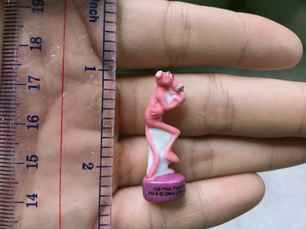 French Fève Miniature Porcelain Pink Panther Figurine – Individual Collectible United Artists King Cake Charm