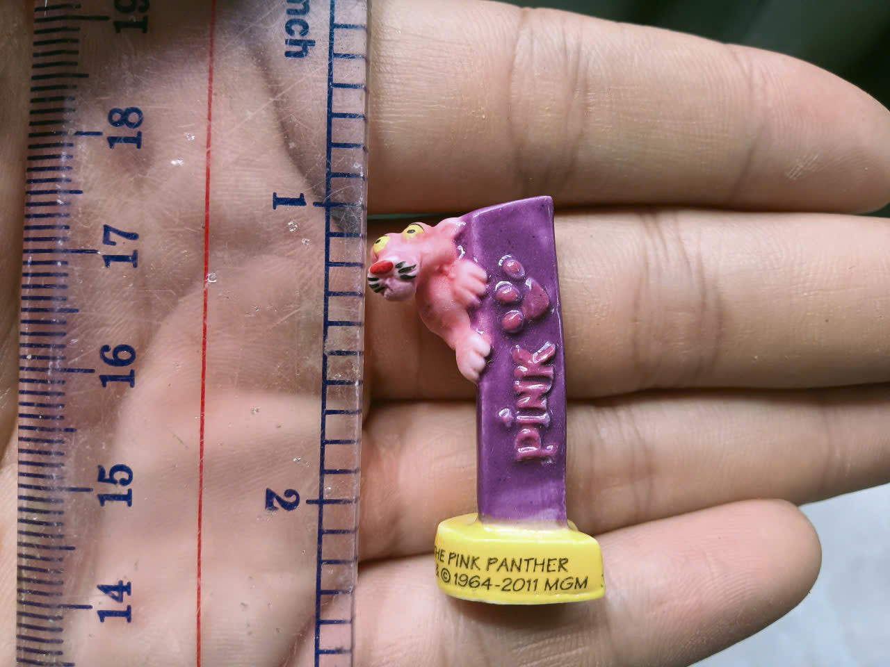 French Fève Miniature Porcelain Pink Panther Figurine – Individual Collectible United Artists King Cake Charm