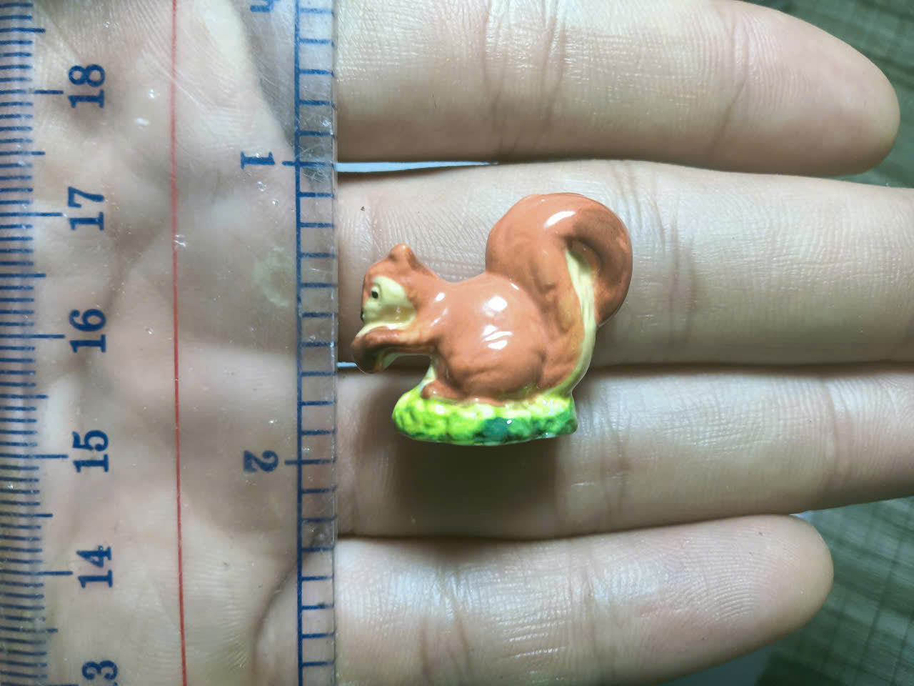 [Pick Your Own] Vintage French Fèves Porcelain Squirrels – Miniature Woodland Autumn Animals