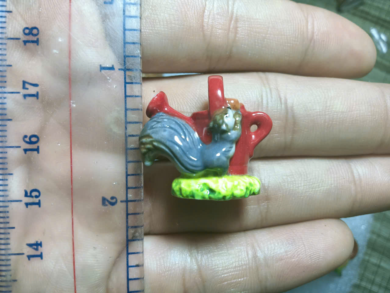 [Pick Your Own] Vintage French Fèves Porcelain Squirrels – Miniature Woodland Autumn Animals
