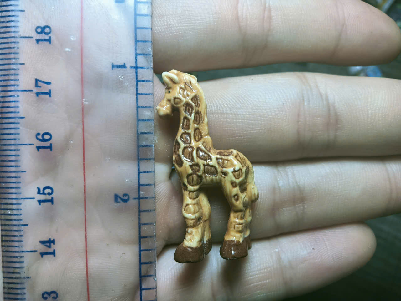 French Fève Miniature Porcelain Animal Figurine – Individual Collectible Elephant, Ocelot & Prehistoric King Cake Charm