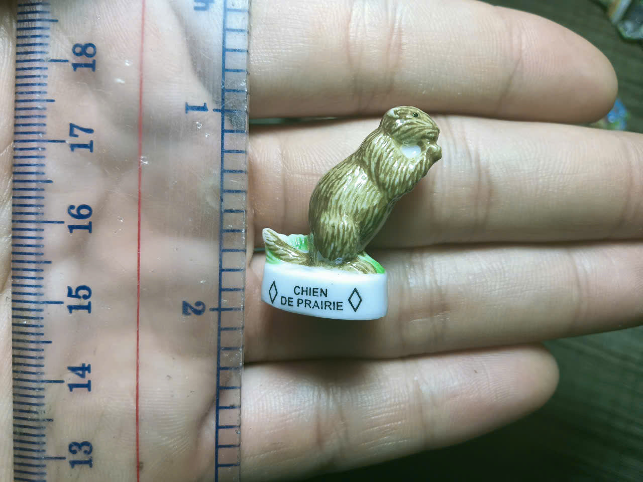 French Fève Miniature Porcelain Animal Figurine – Individual Collectible Badger, Crocodile & Prairie Dog King Cake Charm