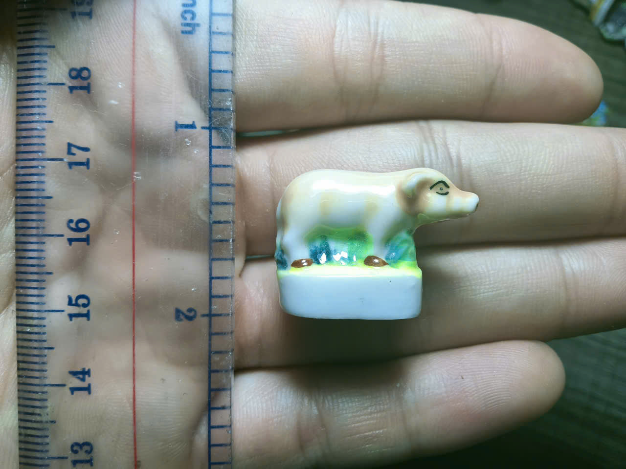 French Fève Miniature Porcelain Animal Figurine – Individual Collectible Badger, Crocodile & Prairie Dog King Cake Charm