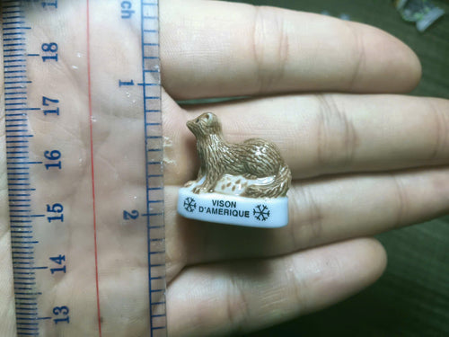French Fève Miniature Porcelain Animal Figurine – Individual Collectible Badger, Crocodile & Prairie Dog King Cake Charm