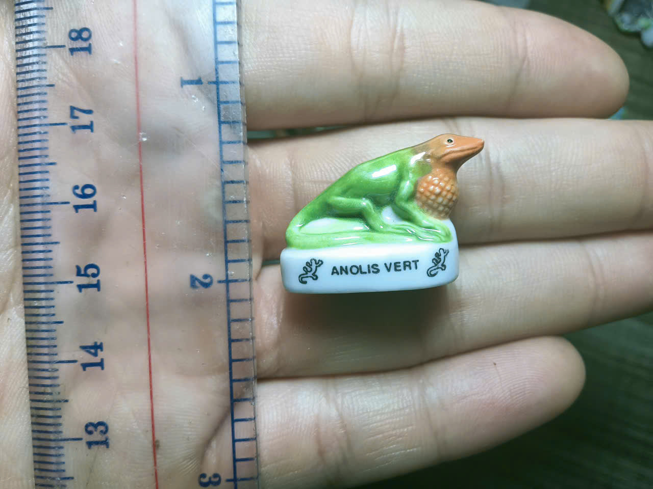 French Fève Miniature Porcelain Figurine – Individual Collectible Tiger, Wolf, Lizard & Snail King Cake Charm