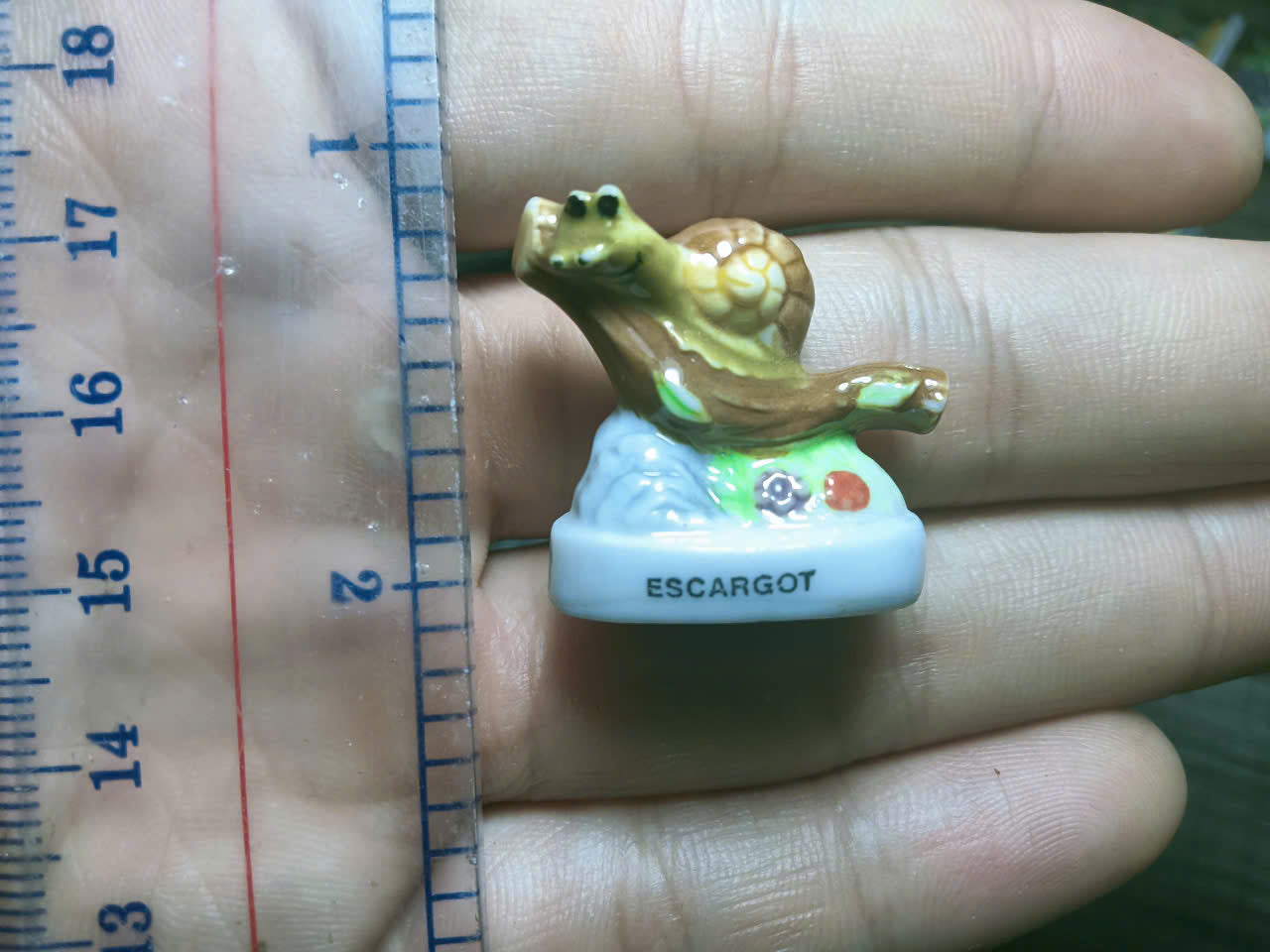 French Fève Miniature Porcelain Figurine – Individual Collectible Tiger, Wolf, Lizard & Snail King Cake Charm