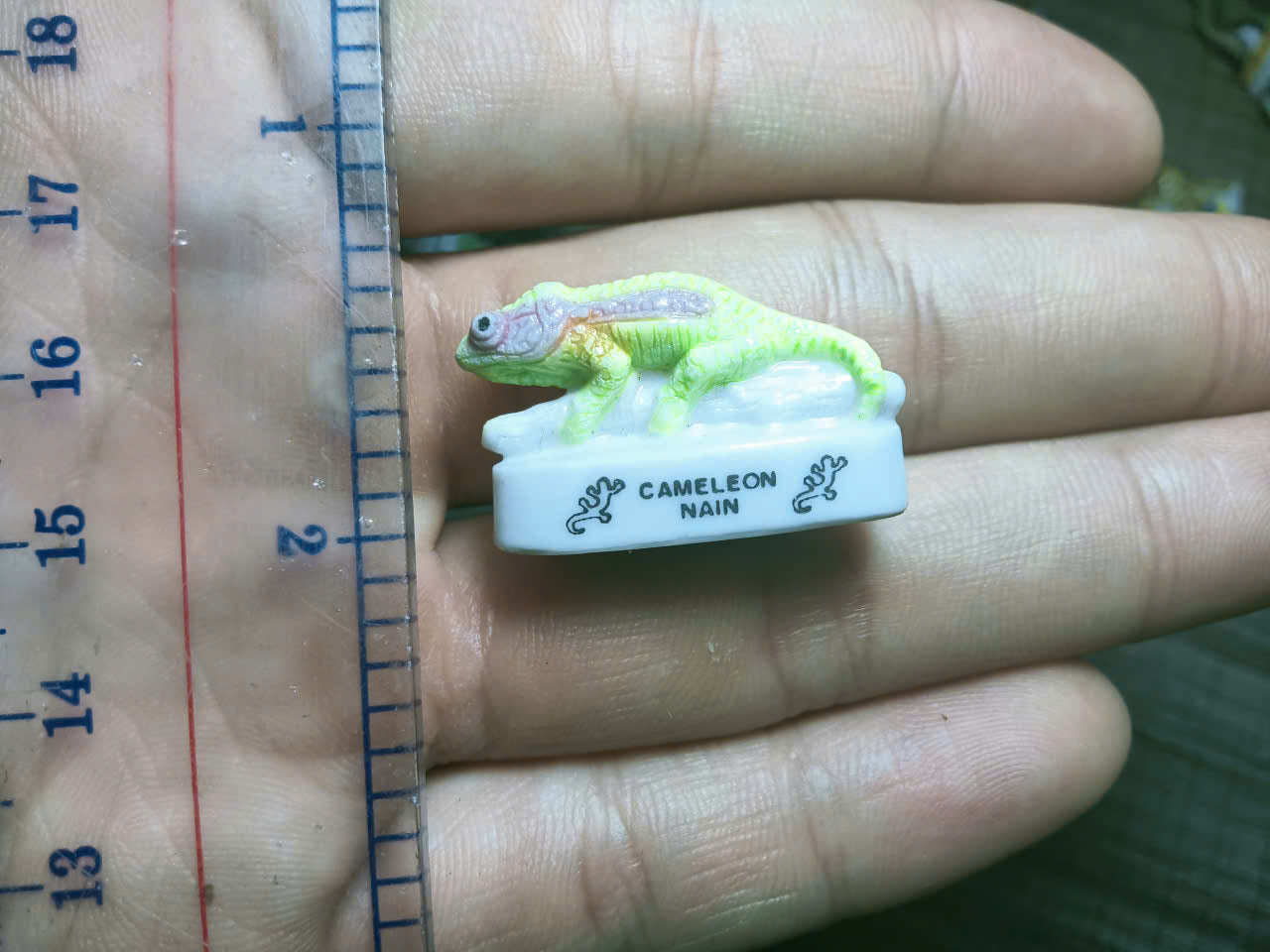 French Fève Miniature Porcelain Figurine – Individual Collectible Tiger, Wolf, Lizard & Snail King Cake Charm