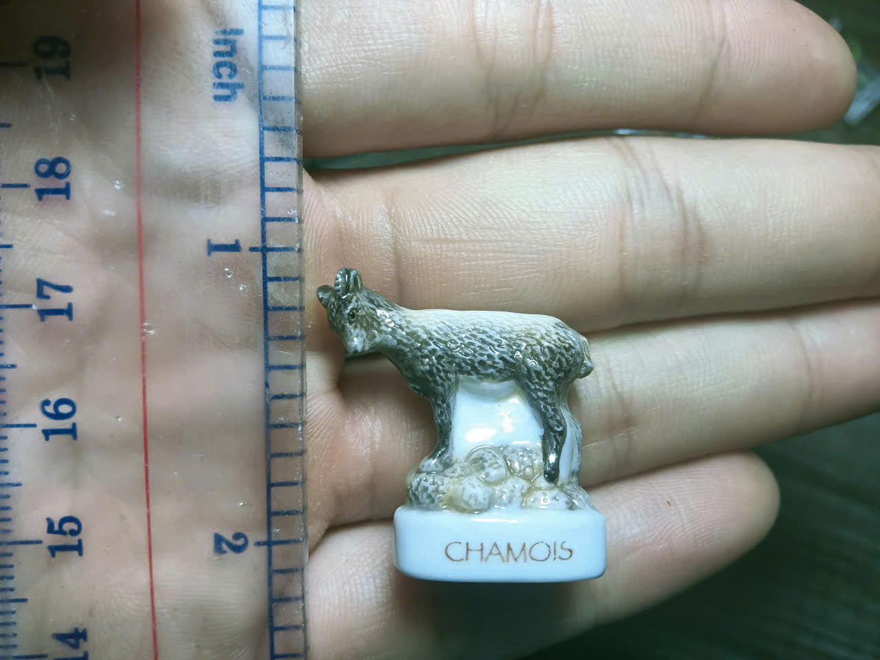 French Fève Miniature Porcelain Figurine – Individual Collectible Tiger, Wolf, Lizard & Snail King Cake Charm