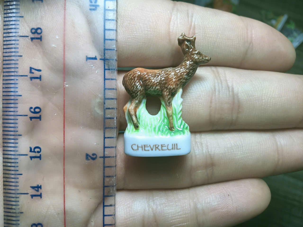 French Fève Miniature Porcelain Figurine – Individual Collectible Tiger, Wolf, Lizard & Snail King Cake Charm