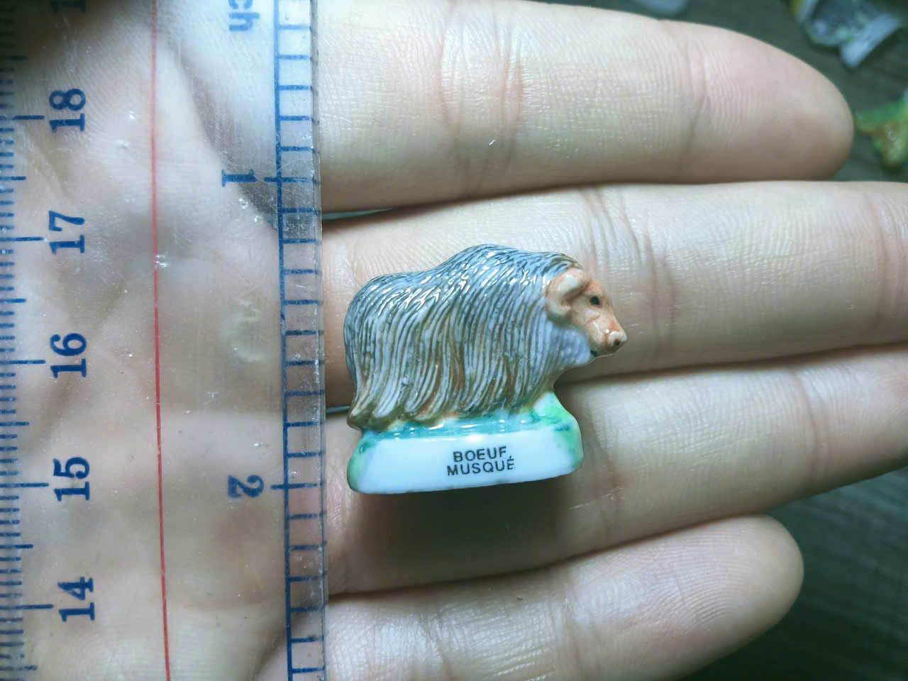 French Fève Miniature Porcelain Figurine – Individual Collectible Slow Loris, Muskox, Salamander & Honeybee King Cake Charm