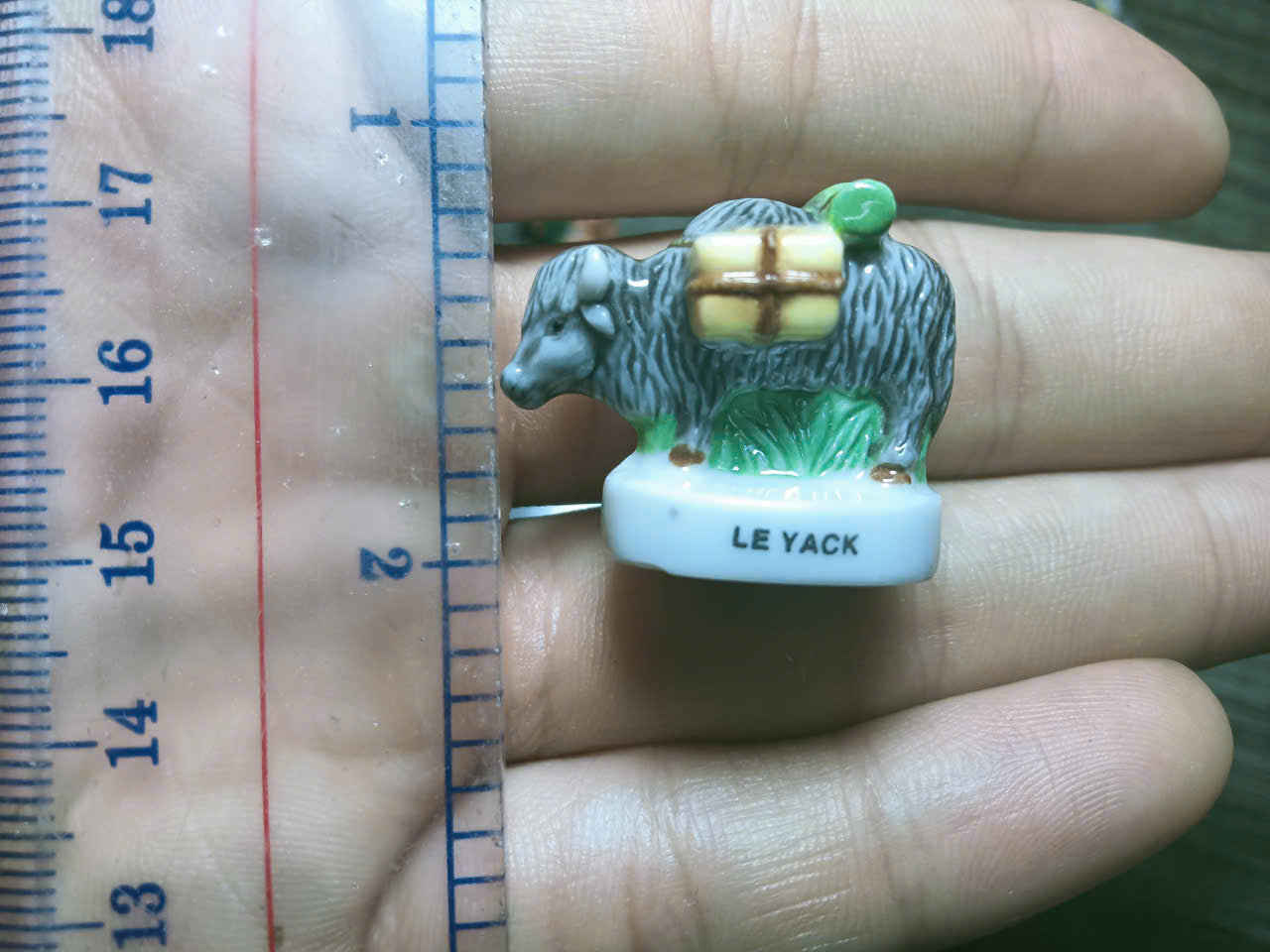 French Fève Miniature Porcelain Figurine – Individual Collectible Slow Loris, Muskox, Salamander & Honeybee King Cake Charm