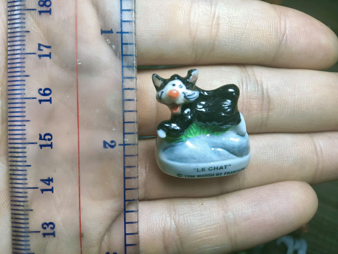 French Fève Miniature Porcelain Figurine – Individual Collectible Bugs Bunny, Diddy Kong, Bengal Tiger & Breton Cow King Cake Charm