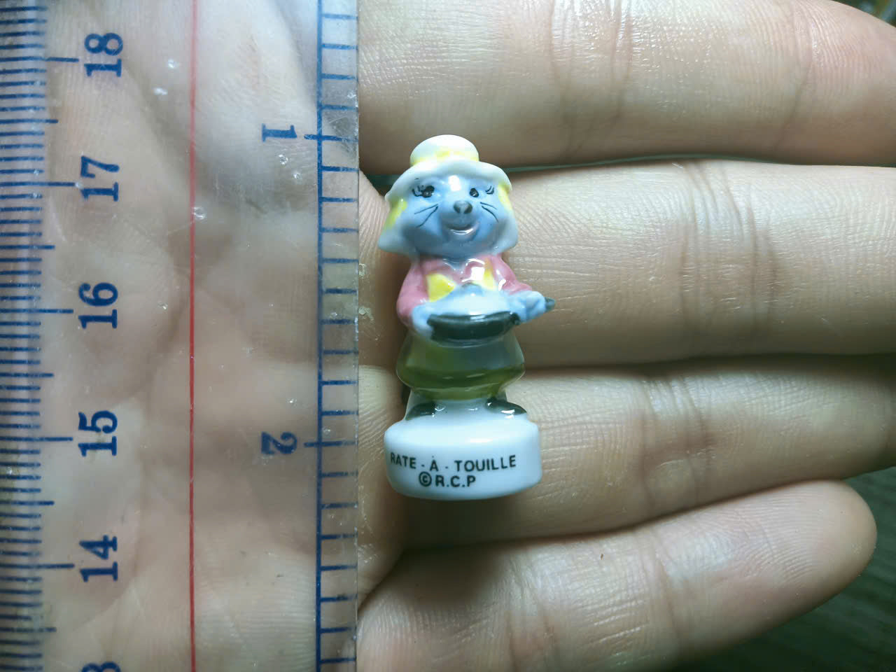 French Fève Miniature Porcelain Figurine – Individual Collectible Bugs Bunny, Diddy Kong, Bengal Tiger & Breton Cow King Cake Charm