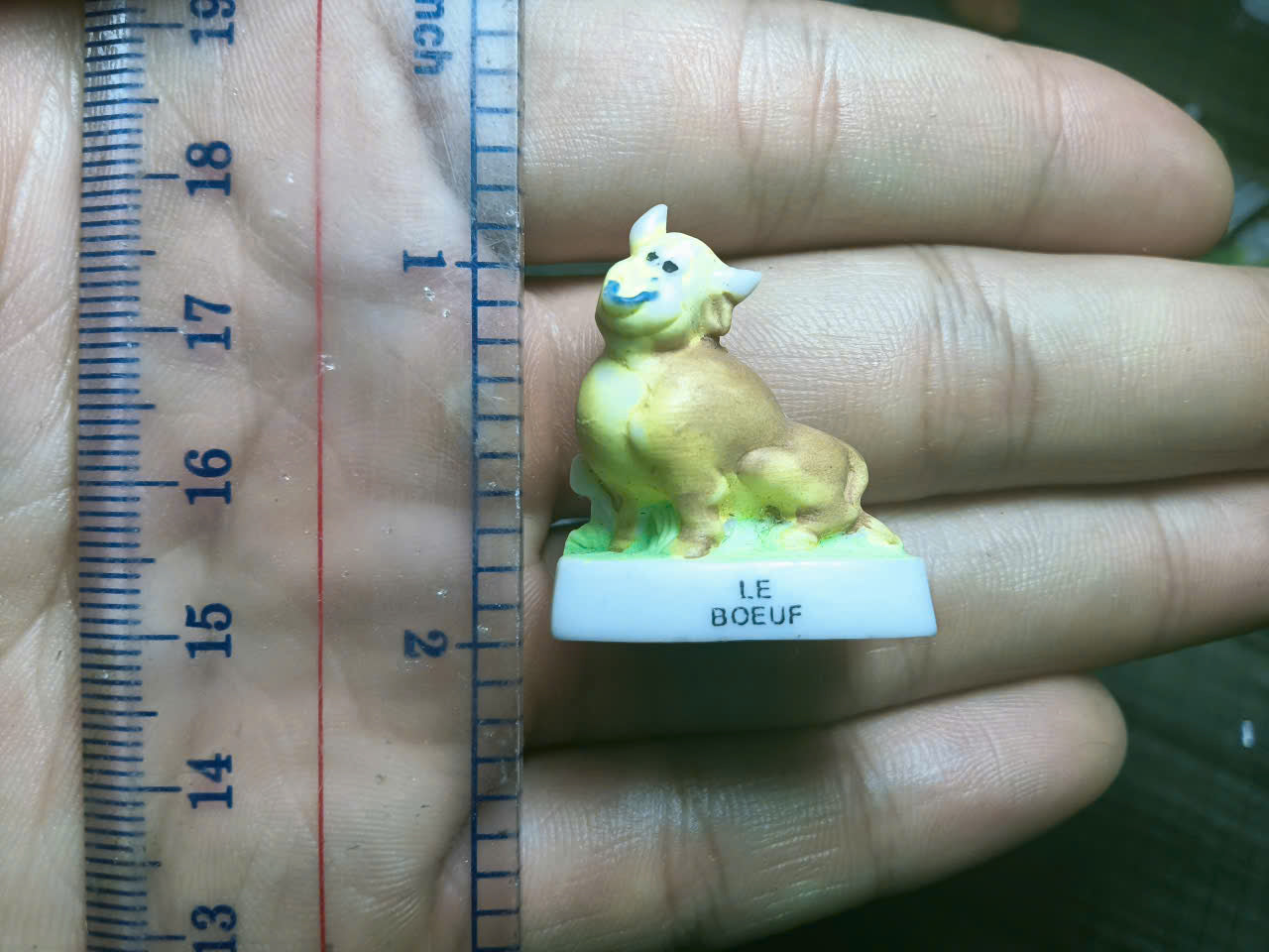 French Fève Miniature Porcelain Figurine – Individual Collectible Jungle Book Kaa, Marmotte, Le Train en Folie & La Brune Suisse Cow King Cake Charm
