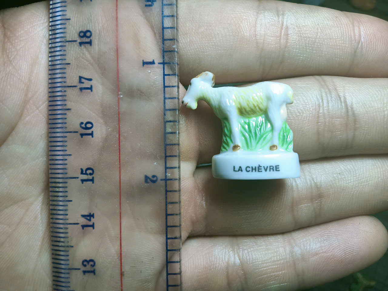 French Fève Miniature Porcelain Figurine – Individual Collectible L'Ocelot, Muskox Boeuf Musqué, Bison, Escargot Snail & Limousin Cow King Cake Charm