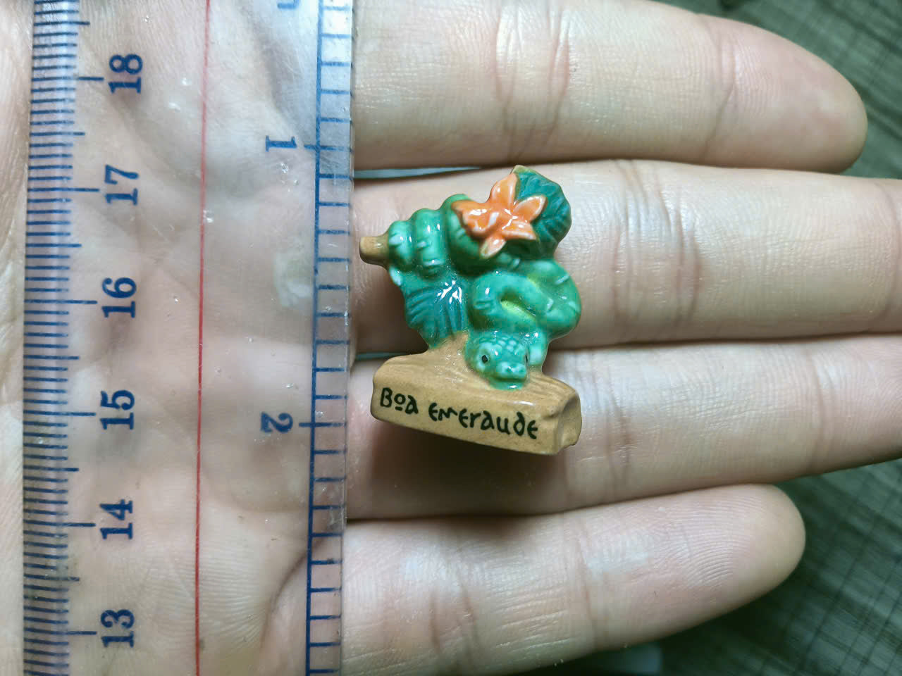 French Fève Miniature Porcelain Figurine – Individual Collectible Cave Hyena, Lycaon Wild Dog, Alpine Ibex Bouquetin, Emerald Boa & Taurus Bull King Cake Charm