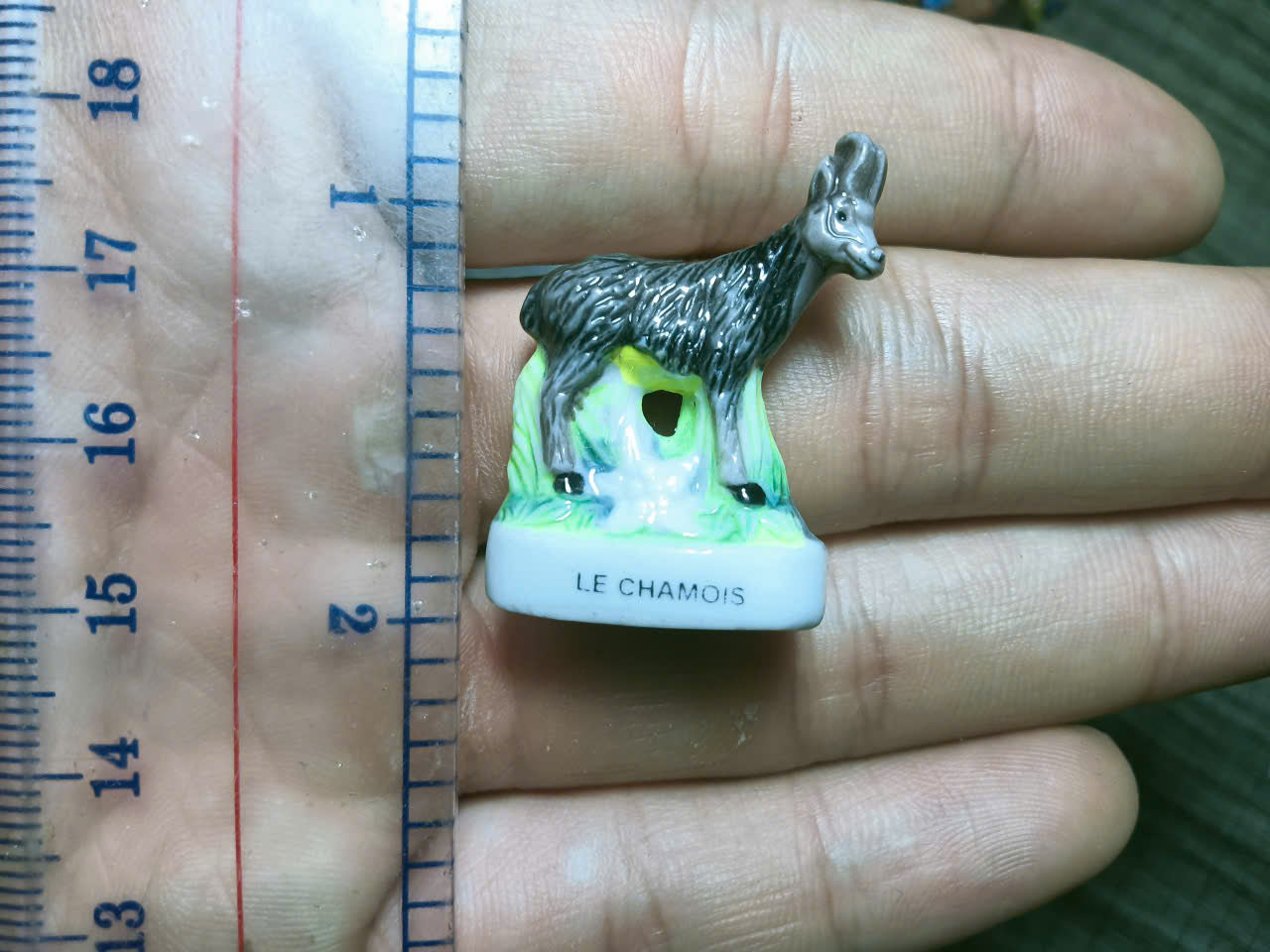 French Fève Miniature Porcelain Figurine – Individual Collectible Cave Hyena, Lycaon Wild Dog, Alpine Ibex Bouquetin, Emerald Boa & Taurus Bull King Cake Charm