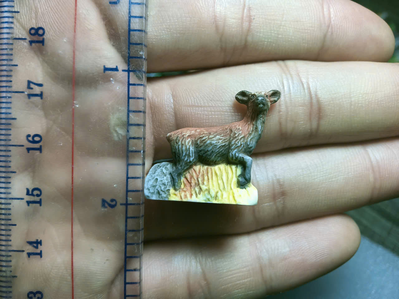 French Fève Miniature Porcelain Figurine – Individual Collectible Cave Hyena, Lycaon Wild Dog, Alpine Ibex Bouquetin, Emerald Boa & Taurus Bull King Cake Charm