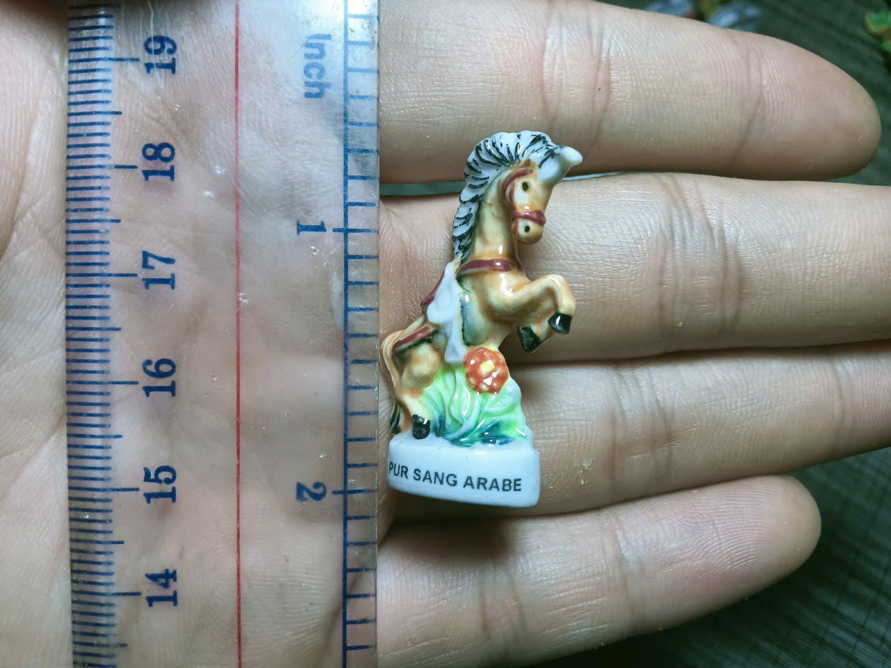 French Fève Miniature Porcelain Figurine – Individual Collectible Arabian Horse, Norwegian Pony, Lucky Luke Jolly Jumper & Unicorn King Cake Charm