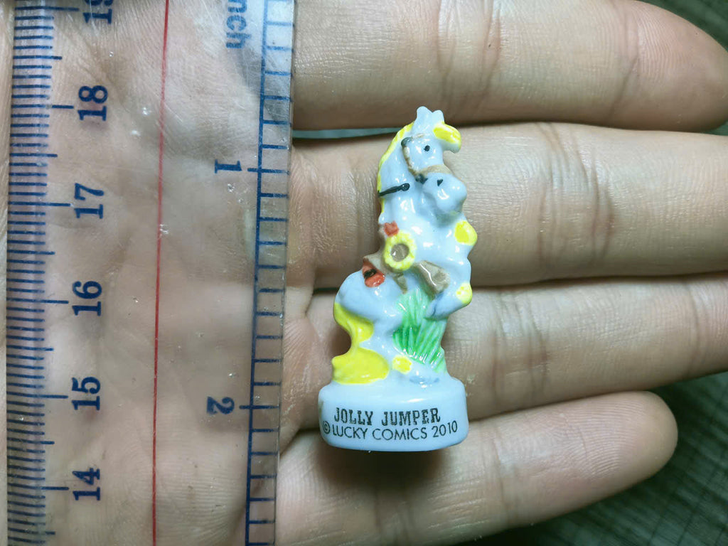 French Fève Miniature Porcelain Figurine – Individual Collectible Arabian Horse, Norwegian Pony, Lucky Luke Jolly Jumper & Unicorn King Cake Charm