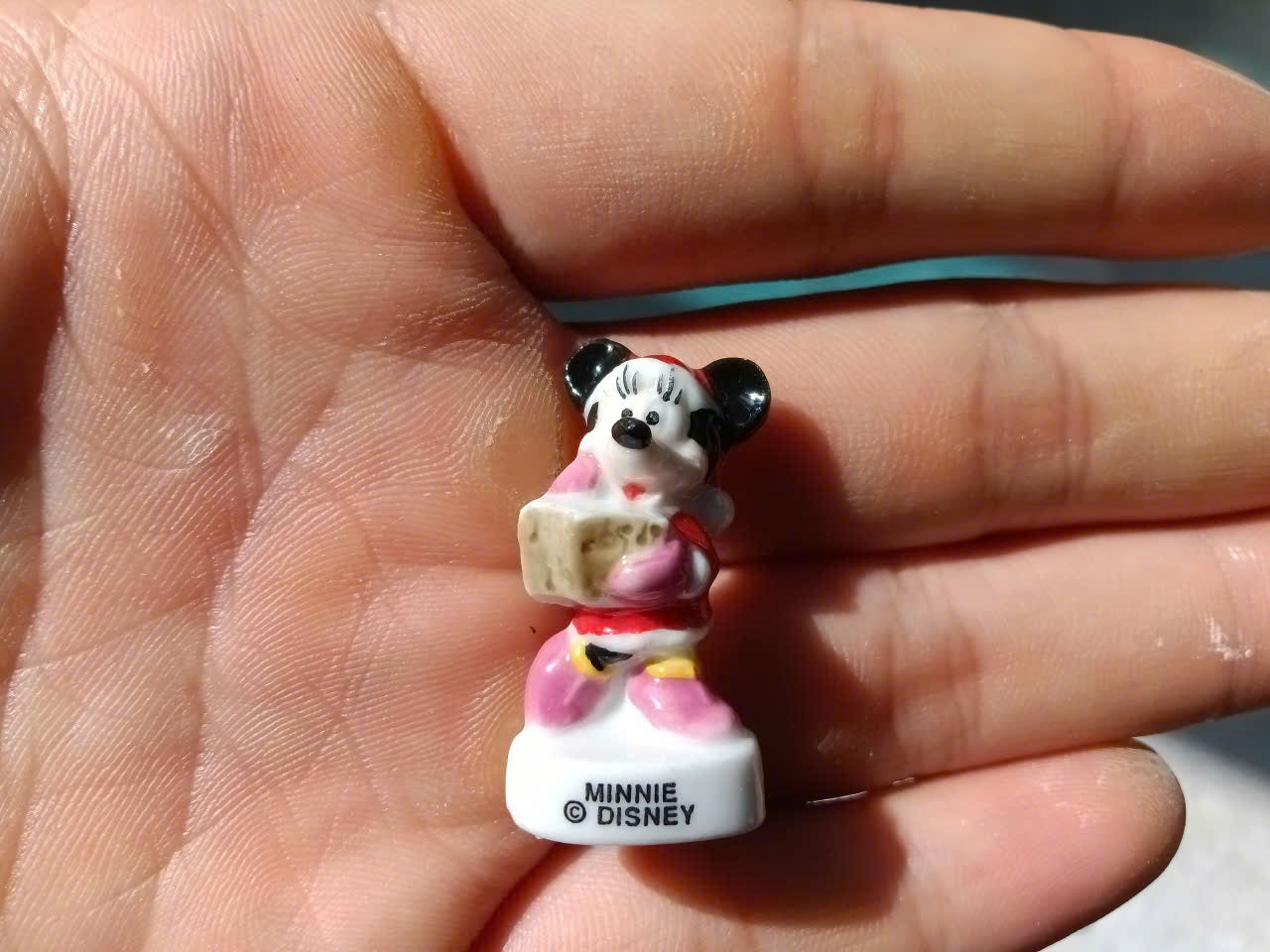 Disney Mickey & Minnie Mouse Vintage Porcelain Feves - Collectible Ceramic Figurines (Choose Your Character)