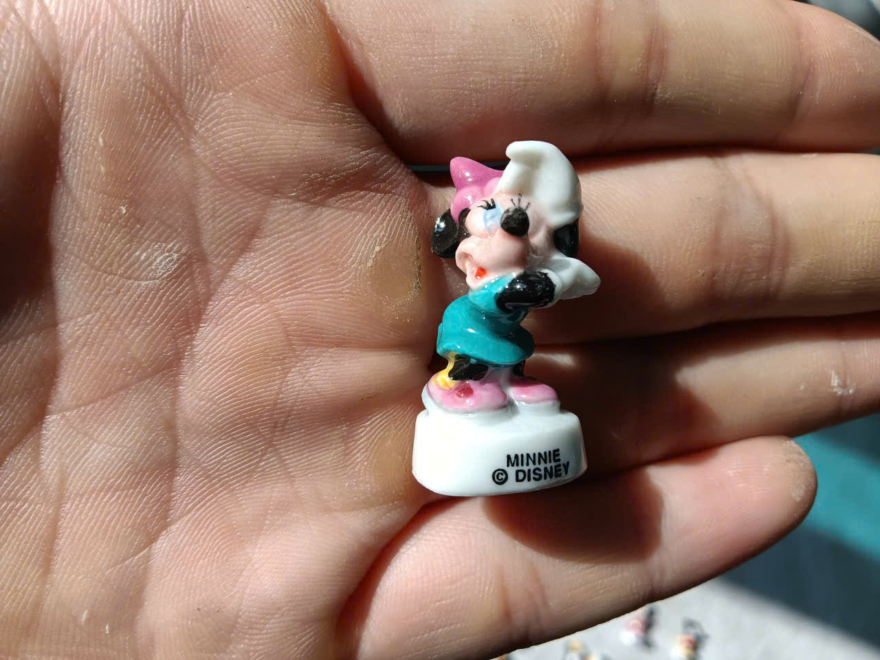 Disney Mickey & Minnie Mouse Vintage Porcelain Feves - Collectible Ceramic Figurines (Choose Your Character)