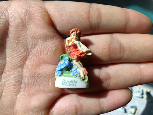Disney Fairies Tinker Bell Vintage Porcelain Feves - Collectible Ceramic Figurines (Choose Your Character)