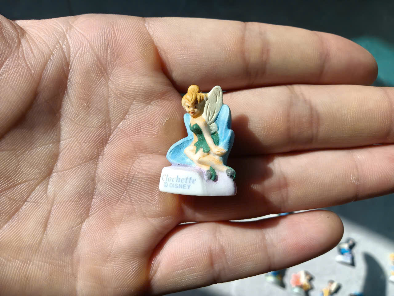 Disney Fairies Tinker Bell Vintage Porcelain Feves - Collectible Ceramic Figurines (Choose Your Character)