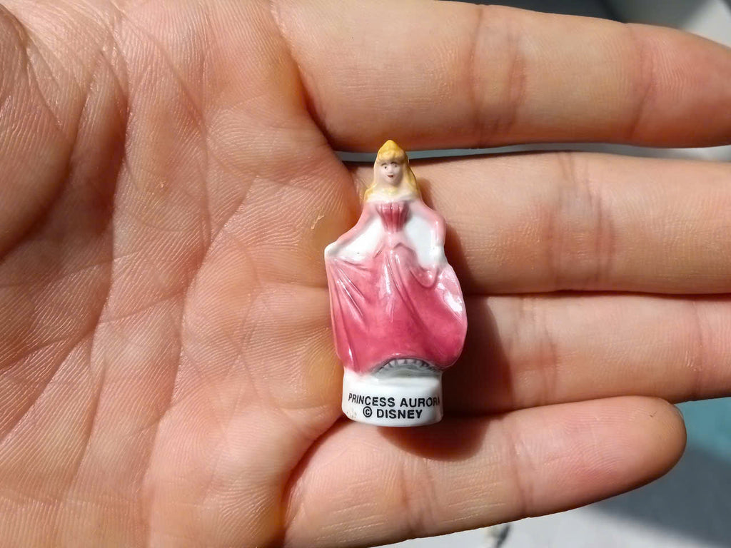 Disney Sleeping Beauty Vintage Porcelain Feves - Collectible Ceramic Figurines