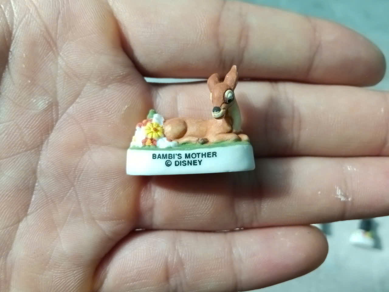 Disney Bambi Vintage Porcelain Feves - Collectible Ceramic Figurines (Choose Your Character)