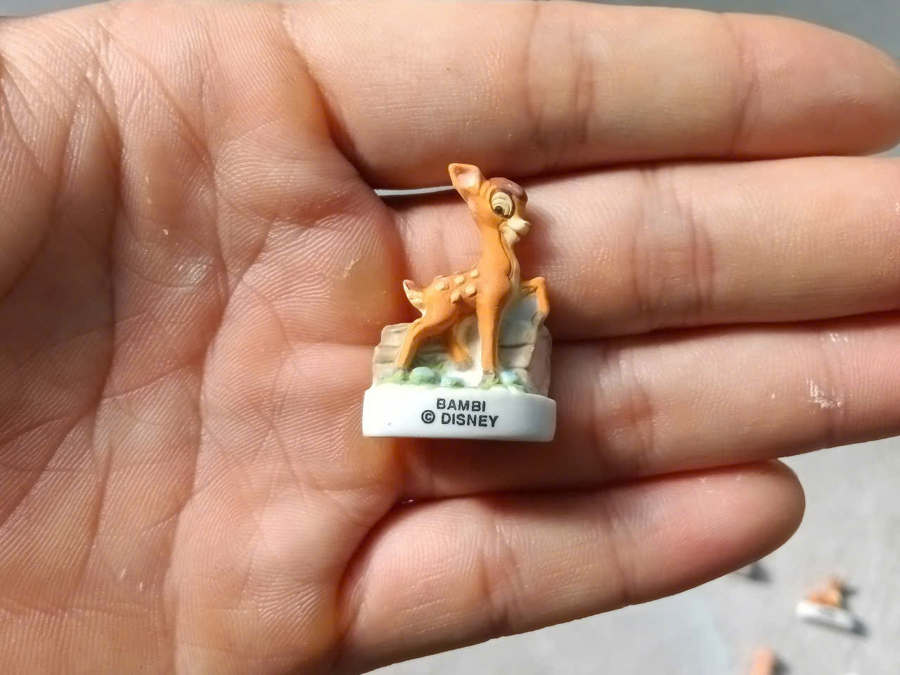 Disney Bambi Vintage Porcelain Feves - Collectible Ceramic Figurines (Choose Your Character)