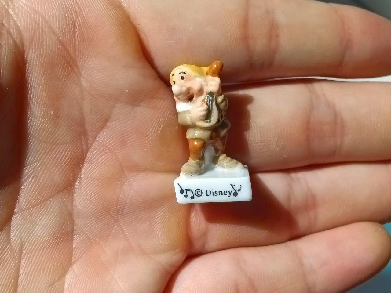 Disney Snow White and the Seven Dwarfs Vintage Porcelain Feves - Collectible Ceramic Figurines