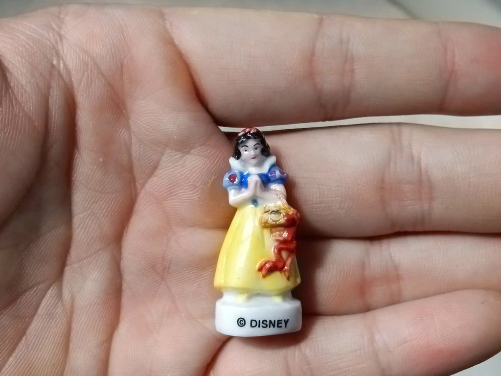 Disney Snow White and the Seven Dwarfs Vintage Porcelain Feves - Collectible Ceramic Figurines