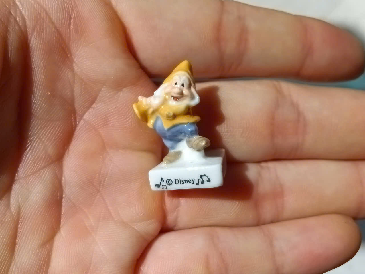 Disney Snow White and the Seven Dwarfs Vintage Porcelain Feves - Collectible Ceramic Figurines
