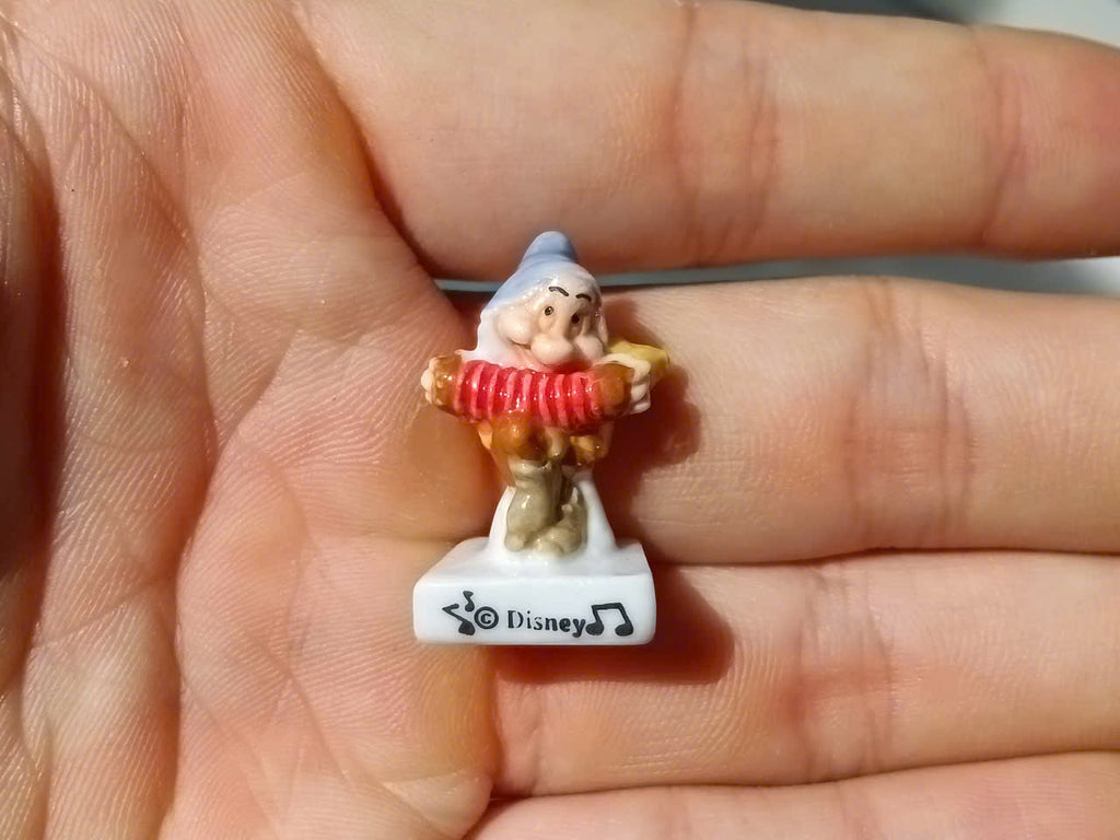 Disney Snow White and the Seven Dwarfs Vintage Porcelain Feves - Collectible Ceramic Figurines