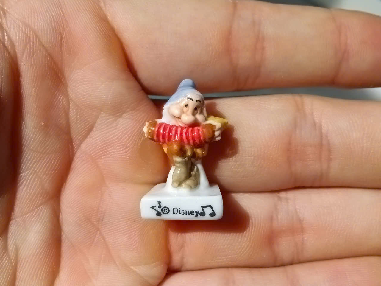 Disney Snow White and the Seven Dwarfs Vintage Porcelain Feves - Collectible Ceramic Figurines
