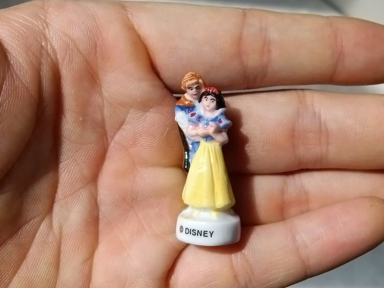 Disney Snow White and the Seven Dwarfs Vintage Porcelain Feves - Collectible Ceramic Figurines