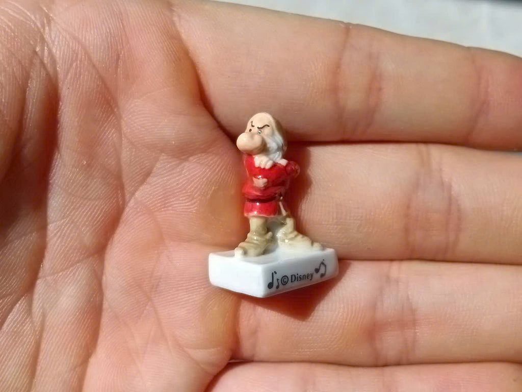 Disney Snow White and the Seven Dwarfs Vintage Porcelain Feves - Collectible Ceramic Figurines