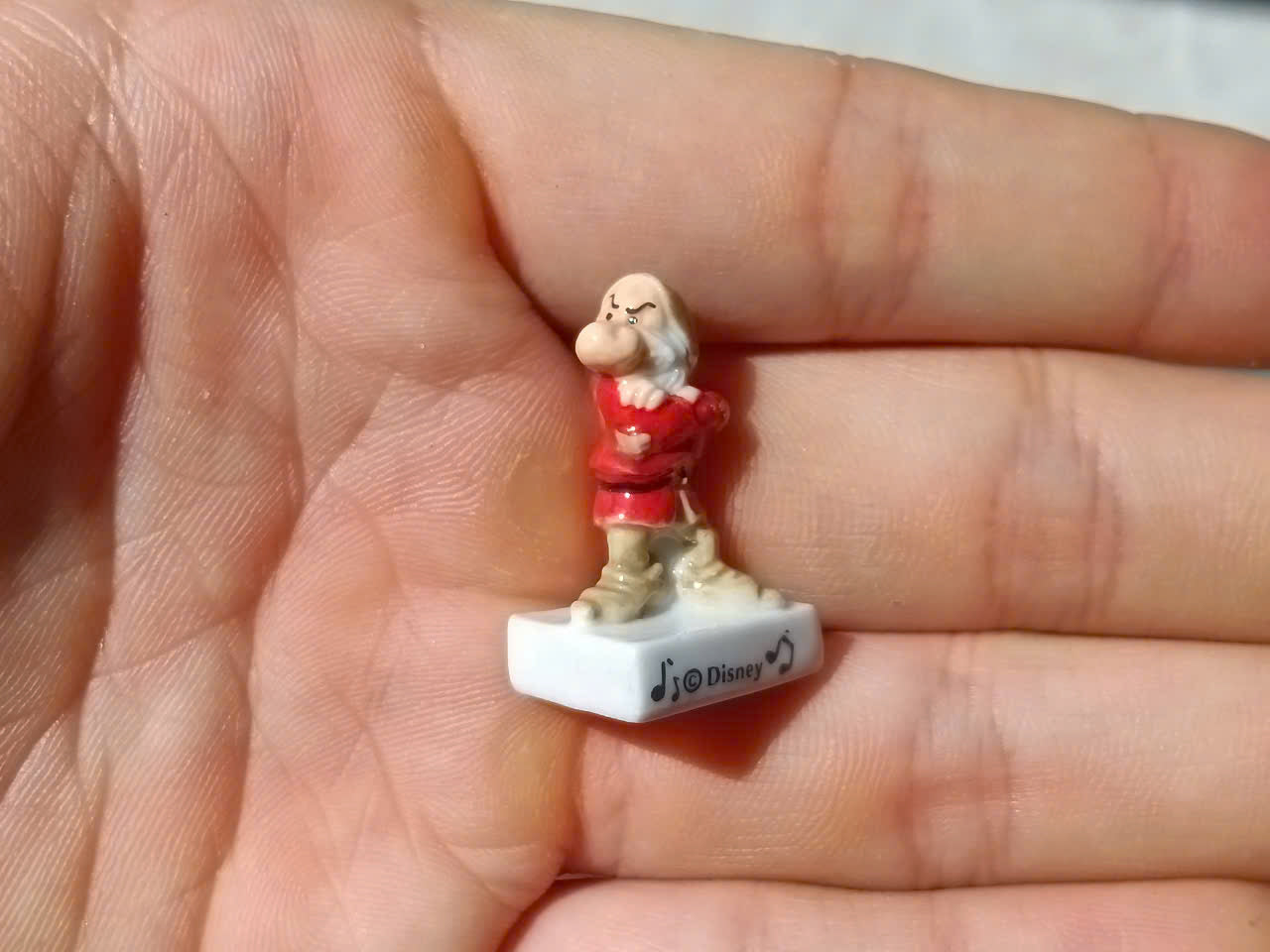 Disney Snow White and the Seven Dwarfs Vintage Porcelain Feves - Collectible Ceramic Figurines
