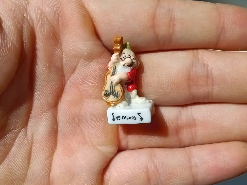 Disney Snow White and the Seven Dwarfs Vintage Porcelain Feves - Collectible Ceramic Figurines