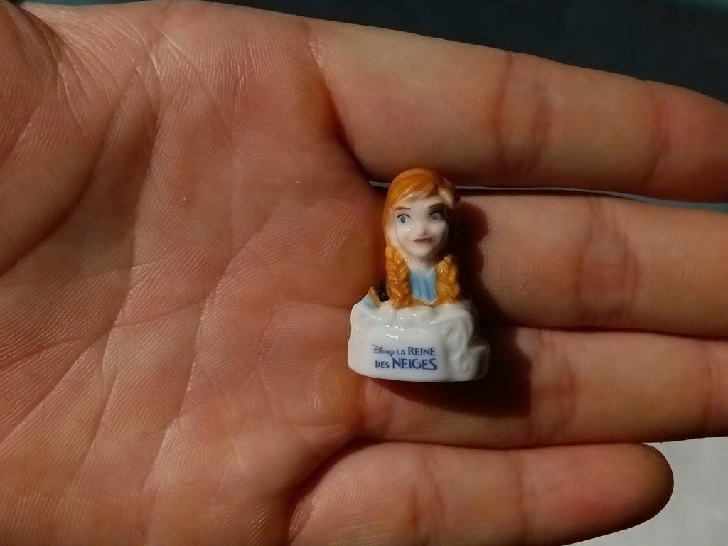 Disney Frozen La Reine des Neiges Vintage Porcelain Feves - Collectible Ceramic Figurines