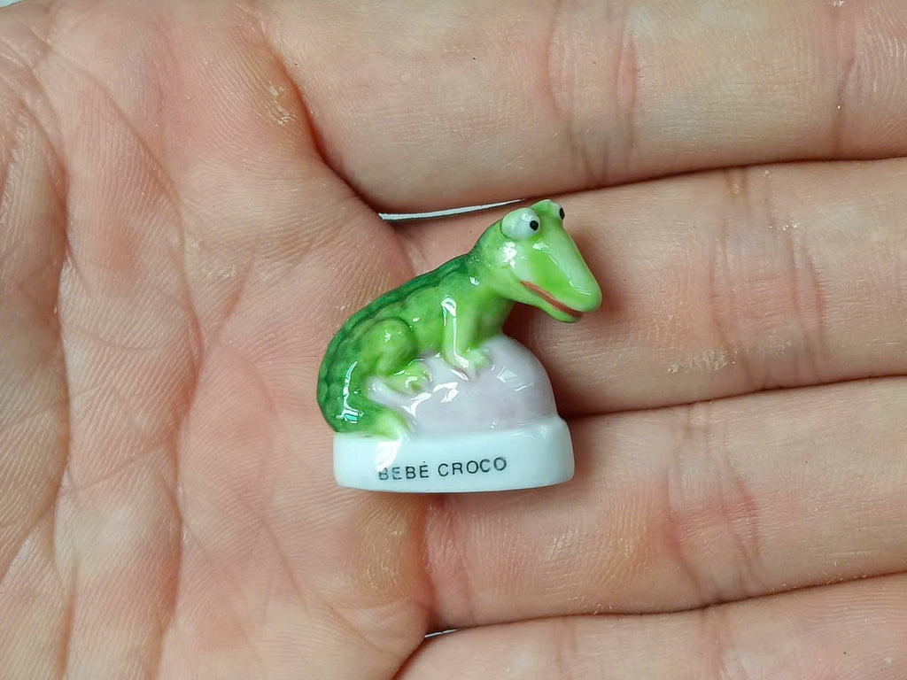 French Porcelain Fèves Vintage Baby Animal Figurines – Miniature Ceramic Zoo & Disney Heffalump Epiphany Cake Charms