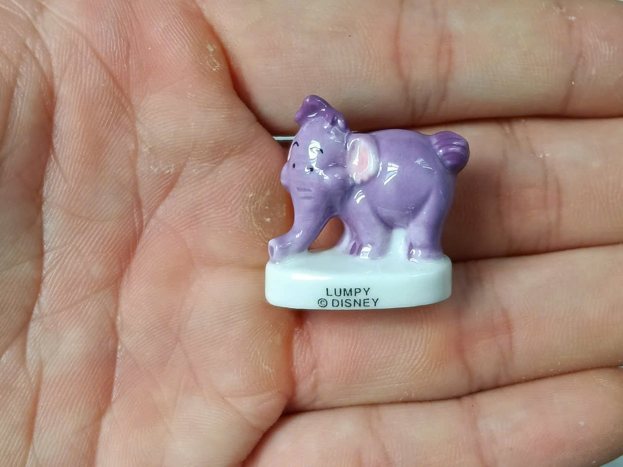 French Porcelain Fèves Vintage Baby Animal Figurines – Miniature Ceramic Zoo & Disney Heffalump Epiphany Cake Charms